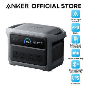 Anker SOLIX C1000 Gen 2 Portable Power Station 1024Wh 2000W (Peak 3000W) Power Bank 9-Port Outdoor Generator A1763