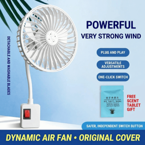 DISSENSION COLLOQUY59UY5 Low Noise Socket Fan with Safety Cover 360 Rotatable Wall Socket Fan Portable EU Plug Kitchen Fan for Kitchen Bathroom Dorm