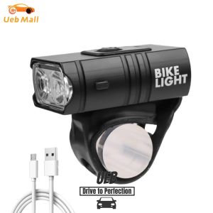 [UEB Mall] LED Bicycle Front Light 10W 6 Modes USB Rechargeable for MTB Bike Front Lamp