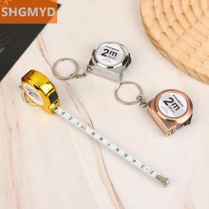 [COD] SHGMYD Mini Small Portable Tape Measure Portable Key Chain 2 M Ruler Household Steel Tape Measure
