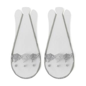 Fashion Sheer Flower Lace No Show Socks Nonslip Slingback Design Low Cut Socks For Ladies Shoe Office Casual Hosiery