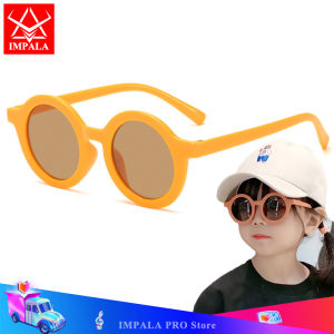 IMPALA QT1619W แว่นกันแดดน่ารักสำหรับเด็กเลนส์ UV400กลมเล็กเด็กหญิงเด็กชายสำหรับเด็ก1-4ปี