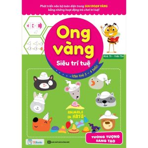 Sách - Ong Vàng Siêu Trí Tuệ Cho Trẻ 3-6 Tuổi - Tưởng Tượng Sáng Tạo