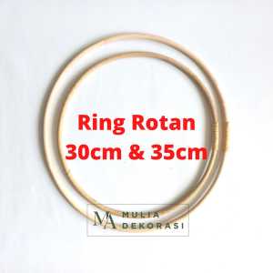 Ring Rotan Lingkaran Polos Natural Bentuk Love Lingkaran Akesoris Dekorasi Wedding Lamaran Nikahan Akad
