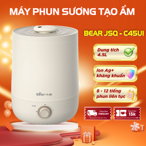 Máy Phun Sương Tạo Ẩm Bear Máy Tạo Độ Ẩm Phun Sương Làm Mát Máy Dưỡng Ẩm Không Khí Máy Xông Dung Tích 4.5L JSQ-C45U1