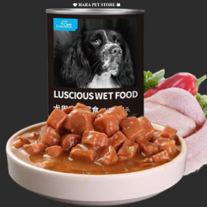 Thức ăn ướt súp thịt cho Chó thương hiệu Luscious hộp 375gram (mẫu mới) - Hara Pet Store