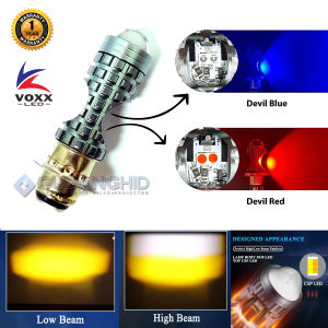 Lampu Kaki M5 Bebek 2 Warna LED Motor Laser H6 Lensa AC DC Hi-Lo 8W+8W