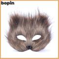 Bopin Women Plush Fox Mask ฮาโลวีน Carnival ชุดแฟนซีปาร์ตี้ props หน้ากากสุนัขจิ้งจอกน่ารัก. 