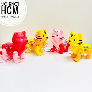 [CÓ ĐÈN NHẠC] Đồ chơi hổ chạy pin có dây cho bé dắt đi dạo nhìn rất cưng cho bé yêu thích động vật phát triển tư duy