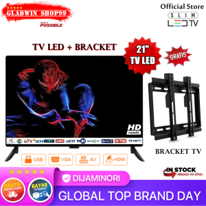 NEW SALE TV LED 21 22 FULL LAYAR FREE BRACKET DINDING SUPPORT HDMI VGA AV DAN USB GARANSI 1 TAHUN RESMI