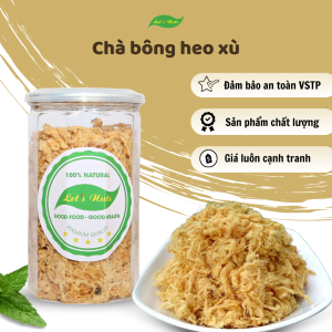 Chà bông heo xù Lets Nuts hộp 500g thịt heo thật đồ ăn vặt tuyệt đỉnh thơm ngon dinh dưỡng người lớn trẻ em đều thích mê