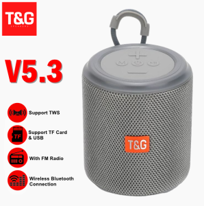 T&G TG-351 TWS Bluetooth V5.3 Portable Wireless Hi-Fi Speaker support TF Card USB AUX In and FM Radio Function