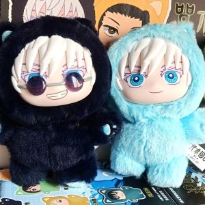 In Stock Eaki Jujutsu Kaisen Season 2 Cat Park Party Gojo Satoru Blind Box Plush Doll Bag Pendant Childrens Birthday Gift