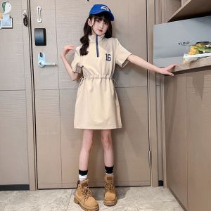 💖Ready Stock💖Kids Girls Cotton Dress/Hoodies Long Tee (H179/H185)女童休闲连帽裙