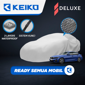 Cover Sarung 3 Layer Lapis Tutup Selimut Mantel Body Penutup Mobil Sedan BMW seri 3 5 7 X1 X3 X5 Mercy C E S GLA GLC GLE Lexus NX RX LX Karimun Wagon Estilo Audi A4 A5 A6 Q3 Q5 Q7 R8 TT class Keiko Deluxe