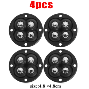 Polocaat 4 cái bánh xe tự dính bánh xe thép không gỉ phổ thông bánh xe bánh xe xoay 360 ° bánh xe bánh xe xoay bánh xe con lăn di chuyển