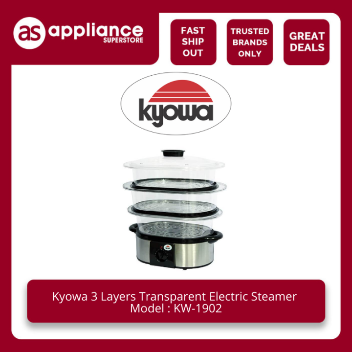 Kyowa 3 Layers Transparent Electric Steamer KW1902 Lazada PH