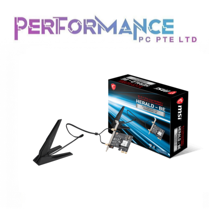 MSI HERALD-BE NCM865 WI-FI 7 PCIE CARD (3 YEARS WARRANTY BY