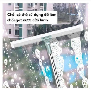 Chổi Cọ Nhà Tắm Cọ Sàn Gạt Kính Cán Dài 2 In 1 Siêu Đa Năng - Cây Cọ Sàn Nhà Tắm Tiện Dụng