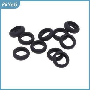 PkYeG 10pcs Flat Earphones Silicon Rubber Ring Case Flexible Earphone Shell Cover for 15mm Earphones
