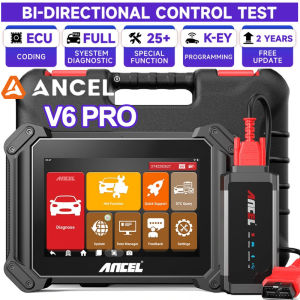 ANCEL V6 PRO OBD2 Scanner All System Enhanced Bi-Directional Car Diagnostic Scan Tool ECU Coding Bluetooth with 25+ Services Key programming IMMO ABS Bleeding Oil Reset DPF EPB Code Reader Touchscreen Tablet 2026 Newest