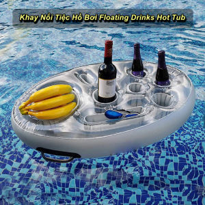 Khay Nổi Tiệc Hồ Bơi Floating Drinks Hot Tub Đựng Đồ Ăn Nước Uống - EuroHome