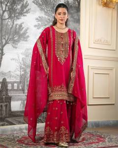 [PRE-ORDER 15 DAYS] READYMADE EMBROIDERED GEORGETTE PAKISTANI SHARARA SUIT {ETA:2026-12-31}
