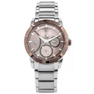 Jam tangan Wanita Alexandre christie 2503L tali rantai stainless chronograp aktif analog original