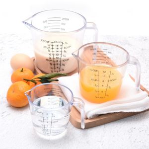 300/600ml Clear Measuring Cup Clear Cooking Baking Kitchen Tools with Measurements Sizes