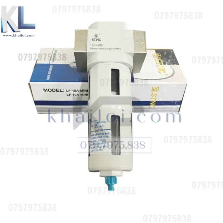 Lọc tách nước áp cao 16kg LF08 LF10 LF15 STNC -Lọc khí nén áp cao 16kg ...
