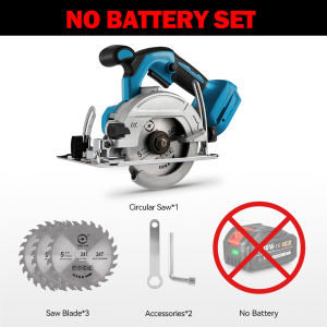 ONEVAN เลื่อยวงกลมไฟฟ้าไร้แปรงถ่าน125มม. 10800RPM เลื่อยไฟฟ้า DIY เครื่องมือไฟฟ้าไม้เครื่องมือไฟฟ้า