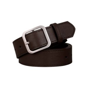 LIVELYN Fashion Vintage Casual Ladies Dress Belts Square Buckle Waistband PU Leather Belt Pants Bands