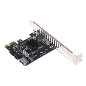 Computer PCIE To USB3 Type-E Front Type-C 19P 20P Expansion Self-Powered With Insurance PH61