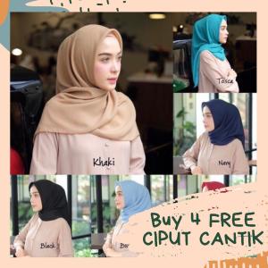 Dhia - Hijab Bella Square Polos / Jilbab Bella Square / Jilbab Muslim Bella / Kerudung Murah / Jilbab Bella Kerudung Terbaru 2020 / Aksesoris Muslim / COD Hijab / Grosir / Ecer / Bergo / Hijab Polycatton / Hijab Segi Empat Polos / Termurah / Hijab Bella
