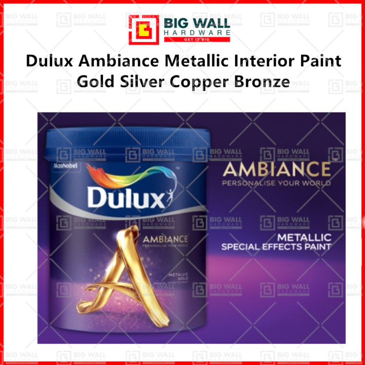 Dulux Ambiance Metallic Gold Silver Copper Bronze Interior Paint (1 L