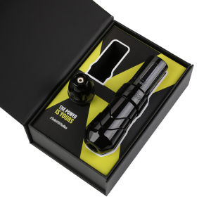 FLUX MAX ปากกาสักลายเครื่องพิมพ์แบบพกพาใหม่แหล่งจ่ายไฟกำลังไฟไร้ Coreless มอเตอร์ LED แสดงผลดิจิตอลเครื่องสักปากกา