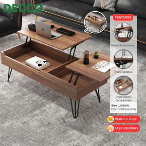 DECCO 120CM Multifunctional Table Living Room Home Creative Folding Lift Coffee Table Pelbagai Fungsi Meja Lif Kreatif Rumah - Fulfilled by DECCO SHOP