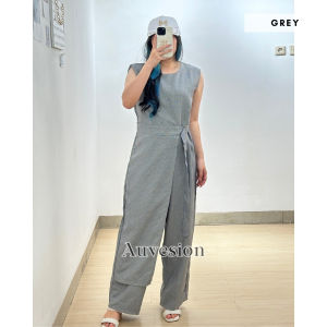 436 premium plaid jumpsuit