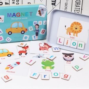 Mainan Edukasi MAGNET Recognize Words / Mainan Edukatif Spelling Game Magnet Belajar Susun Kata-Kata