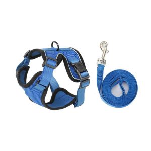 SWEET TIM Escape Proof Cat Harness and Leash Soft Breathable Cat Chest Strap Pet Walking Lead Leash Reflective Cat Harness Vest Outdoor