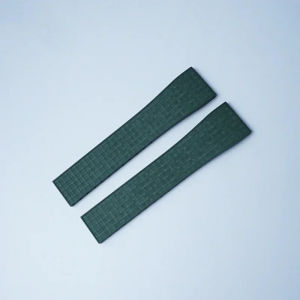 SDSXDenique Christmas Gift Mosaic CTS Strap 20mm 22mm Quick Release Spring Clasp Buckle Black Red Green Diver FKM Rubber Watch BandsFYK