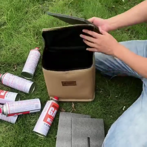Nhỏ nhiên liệu xi lanh túi lưu trữ bơm lại khí xe tăng túi đa chức năng bếp ga Canister nồi balo du lịch gấp gọn lâu dài