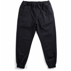 Quần dài kaki nam trơn ống bo hai màu đen xám boy phố 3 size M l xl 45-80kg