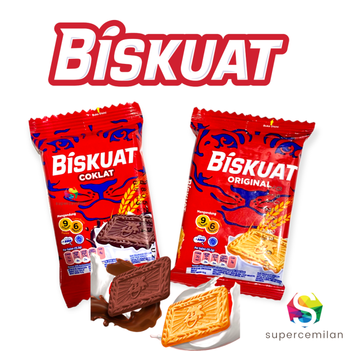 Biskuat Biskuit Original / Cokelat 15,2 Gram