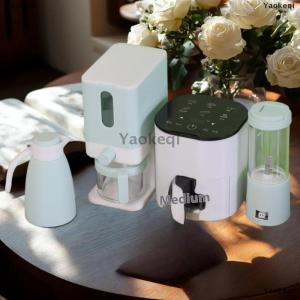 [COD] Yaokeqi 1Pcs Doll Scene Ornament Accessories Miniature Dollhouse Air Fryer Model Simulation Warm Water Bottle Rice Bucket Juicer Appliance
