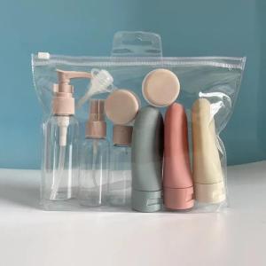 11pcs Travel Refillable Bottle Portable Silicone Empty Sub-bottling Tool Liquid Container Spray Lotion Shampoo Shower Perfume