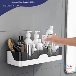 Hoomall Rak Gantung Kamar Mandi Organizer Storage Rack - 1P - Black