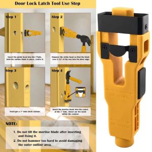 MICANGP Precision Door Mortise Tool Material Removal Heavy Duty Mortise Tool Installation Kit Tenon Groove 1-3/4in1-3/8in Door Lock Mortise Tool Door Installation