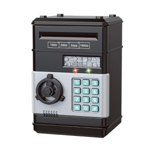BZAJGEJGESG Mini ATM Machine Piggy Bank Toy Kids Money Saving Box Digital Password Intelligent Bank Toy Coin Bank Money Saver Children Early Learning Education Toy