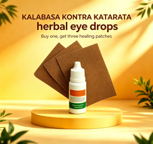 Kontra Herbal Eye Drops Kalabasa Katarata 100% Herbal Formula Relieves Eye Fatigue Supports Cataract Care Soothes Dry & Irritated Eyes